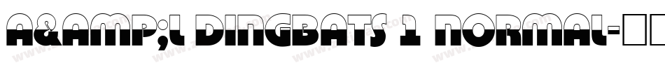 A&L Dingbats 1 Normal字体转换